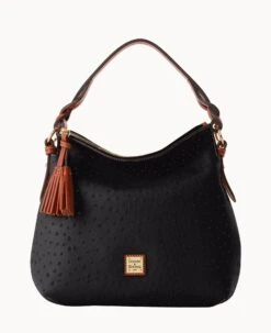 Ostrich Twist Strap Hobo Grey -Dooney & Bourke B1540G OTBLPATN