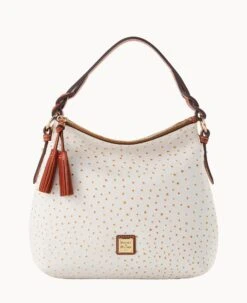 Ostrich Twist Strap Hobo Grey -Dooney & Bourke B1540G OTBOPATN
