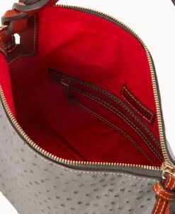 Ostrich Twist Strap Hobo Grey -Dooney & Bourke B1540G OTGYPATN ALT2