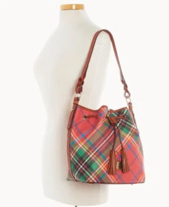 Windsor Tasha Drawstring Red -Dooney & Bourke B1596G 3WRDPATN ALT4