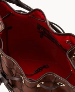 Denison Tasha Drawstring Cognac -Dooney & Bourke B1596G 8DCGPABM ALT2 1