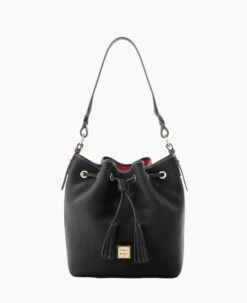 Pebble Grain Tasha Drawstring Caramel -Dooney & Bourke B1596G AWBLPABL