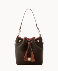 Pebble Grain Tasha Drawstring Caramel -Dooney & Bourke B1596G AWBMPATN