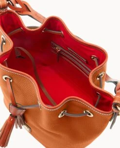 Pebble Grain Tasha Drawstring Caramel -Dooney & Bourke B1596G AWCAPATN ALT2 1