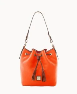 Pebble Grain Tasha Drawstring Caramel -Dooney & Bourke B1596G AWCEPATN