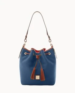 Pebble Grain Tasha Drawstring Caramel -Dooney & Bourke B1596G AWJEPATN