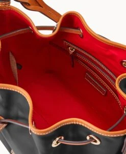 Wexford Leather Tasha Drawstring Black -Dooney & Bourke B1596G JKBLPANA ALT2 1