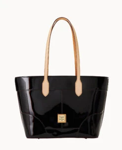 Patent Tote Black 21 Patent Tote Black -Dooney & Bourke B1599G PTBLSVNA 2