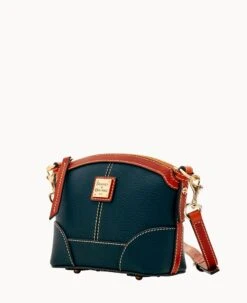 Pebble Grain Mini Domed Crossbody Black -Dooney & Bourke B1615G P1BLPATN ALT1 1