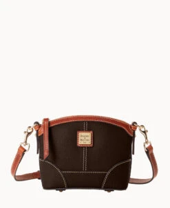Pebble Grain Mini Domed Crossbody Black -Dooney & Bourke B1615G P1CKPATN
