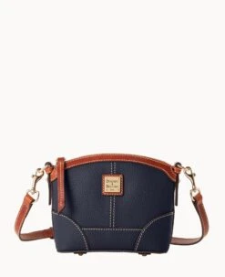 Pebble Grain Mini Domed Crossbody Black -Dooney & Bourke B1615G P1MDPATN
