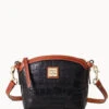 Landon Mini Domed Crossbody Black