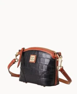 Landon Mini Domed Crossbody Black -Dooney & Bourke B1615G RIBLPATN ALT1 1