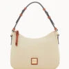 Pebble Grain Small Kiley Hobo Bone