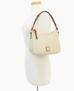 Pebble Grain Small Kiley Hobo Bone -Dooney & Bourke B1690G AWBOPATN ALT4