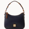 Wexford Leather Small Kiley Hobo Midnight Blue