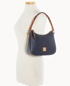 Wexford Leather Small Kiley Hobo Midnight Blue -Dooney & Bourke B1690G JKMDPANA ALT4 1