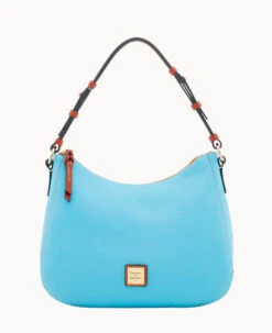 Pebble Grain Kiley Hobo Black Black 30 Pebble Grain Kiley Hobo Black Black -Dooney & Bourke B1691G AWSBPATN