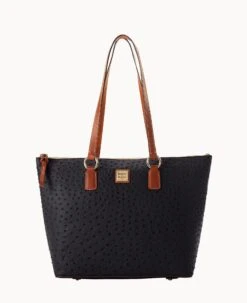 Ostrich Wren Tote Black -Dooney & Bourke B1694G OTBLPAKR 1