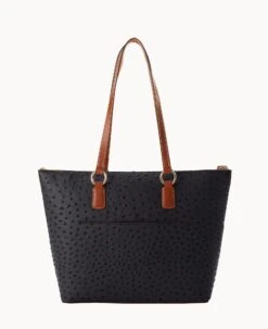 Ostrich Wren Tote Black -Dooney & Bourke B1694G OTBLPAKR ALT3 1