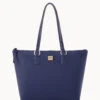 Saffiano Wren Zip Top Marine
