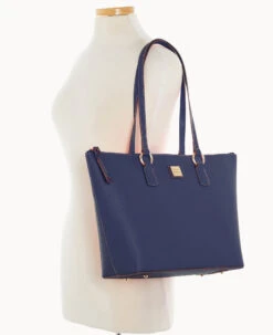 Saffiano Wren Zip Top Marine -Dooney & Bourke B1694G SIMRSIMR ALT4