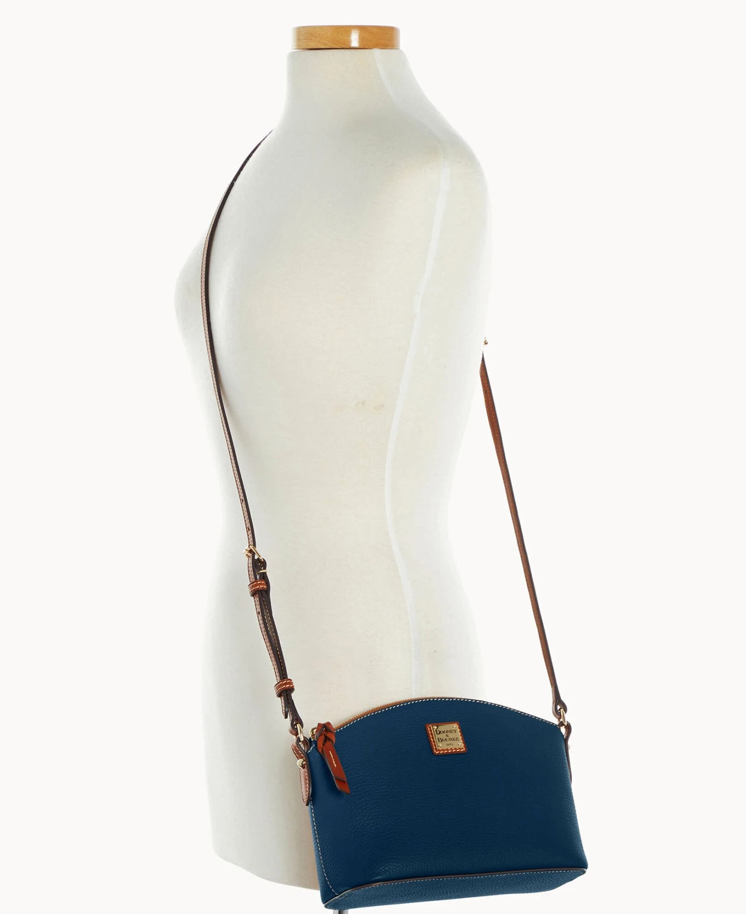 Pebble Grain Suki Crossbody Midnight Blue 10 Pebble Grain Suki Crossbody Midnight Blue - Image 10