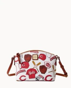 MLB Reds Suki Crossbody REDS -Dooney & Bourke B1696G QUMWPATNREDS 1