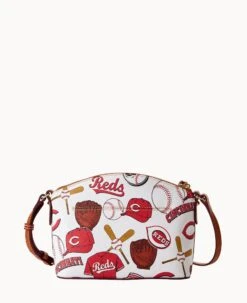 MLB Reds Suki Crossbody REDS -Dooney & Bourke B1696G QUMWPATNREDS ALT3 1