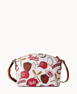 MLB Reds Suki Crossbody REDS -Dooney & Bourke B1696G QUMWPATNREDS ALT3