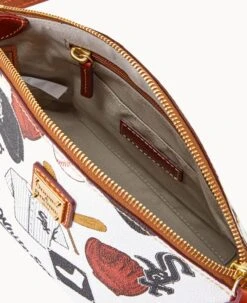 MLB White Sox Suki Crossbody WHITE SOX -Dooney & Bourke B1696G QUMWPATNWHSX ALT2 1