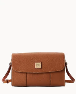 Pebble Grain Casey Crossbody Caramel