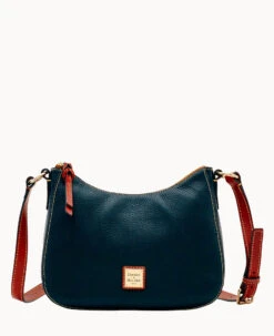 Pebble Grain Small Kiley Crossbody Black