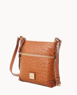 Ostrich Letter Carrier Caramel 20 Ostrich Letter Carrier Caramel -Dooney & Bourke B1725G OTCAPAKR ALT1 1