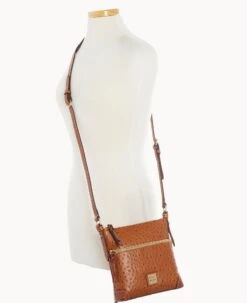 Ostrich Letter Carrier Caramel 22 Ostrich Letter Carrier Caramel -Dooney & Bourke B1725G OTCAPAKR ALT4 1