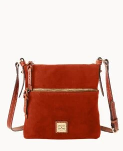 Suede Letter Carrier Black 28 Suede Letter Carrier Black -Dooney & Bourke B1725G SUARPATN