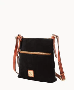 Suede Letter Carrier Black 20 Suede Letter Carrier Black -Dooney & Bourke B1725G SUBLPATN ALT1
