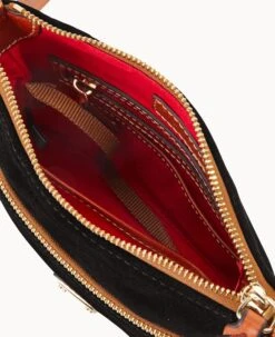 Suede Letter Carrier Black 26 Suede Letter Carrier Black -Dooney & Bourke B1725G SUBLPATN ALT2 1