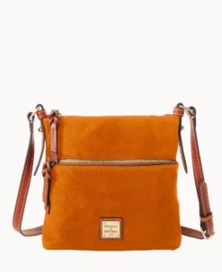 Suede Letter Carrier Black 32 Suede Letter Carrier Black -Dooney & Bourke B1725G SUHNPATN