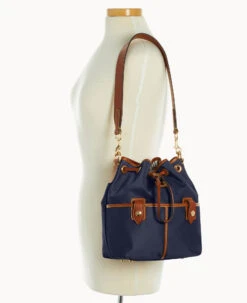 Wayfarer Drawstring Navy -Dooney & Bourke B1765G WWNVLSKR ALT4