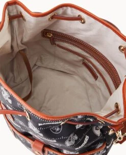 NFL Raiders Large Drawstring RAIDERS 15 NFL Raiders Large Drawstring RAIDERS -Dooney & Bourke B1766G N3BLPATNRAID ALT2 1