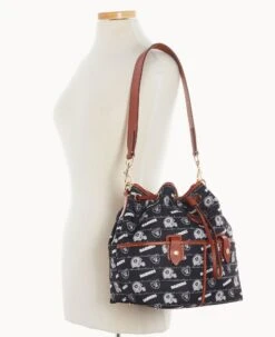 NFL Raiders Large Drawstring RAIDERS 16 NFL Raiders Large Drawstring RAIDERS -Dooney & Bourke B1766G N3BLPATNRAID ALT4 1