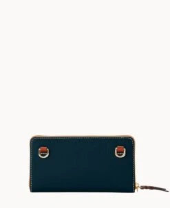 Pebble Grain Large Zip Around Wristlet Crossbody Black 28 Pebble Grain Large Zip Around Wristlet Crossbody Black -Dooney & Bourke B1792G AWBLPATN ALT3 1