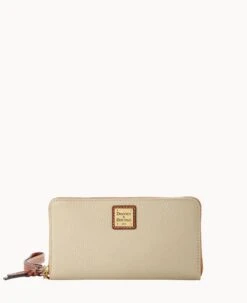 Pebble Grain Large Zip Around Wristlet Crossbody Black 35 Pebble Grain Large Zip Around Wristlet Crossbody Black -Dooney & Bourke B1792G AWBOPATN