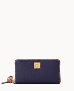 Pebble Grain Large Zip Around Wristlet Crossbody Black 38 Pebble Grain Large Zip Around Wristlet Crossbody Black -Dooney & Bourke B1792G AWMDPATN