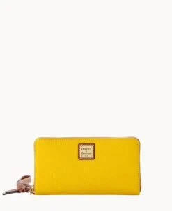 Pebble Grain Large Zip Around Wristlet Crossbody Black 37 Pebble Grain Large Zip Around Wristlet Crossbody Black -Dooney & Bourke B1792G AWSNPATN