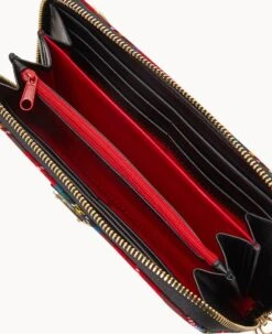 Tartan Large Zip Around Wristlet Crossbody Red 21 Tartan Large Zip Around Wristlet Crossbody Red -Dooney & Bourke B1792G TTRDPABL ALT2 1