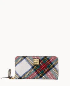 Tartan Large Zip Around Wristlet Crossbody Red 27 Tartan Large Zip Around Wristlet Crossbody Red -Dooney & Bourke B1792G TTWHPABL