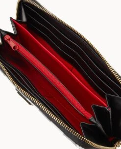 Tucker Large Zip Around Wristlet Crossbody Black -Dooney & Bourke B1792G TUBLPABL ALT2 1