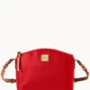 Wexford Leather Penny Crossbody Red